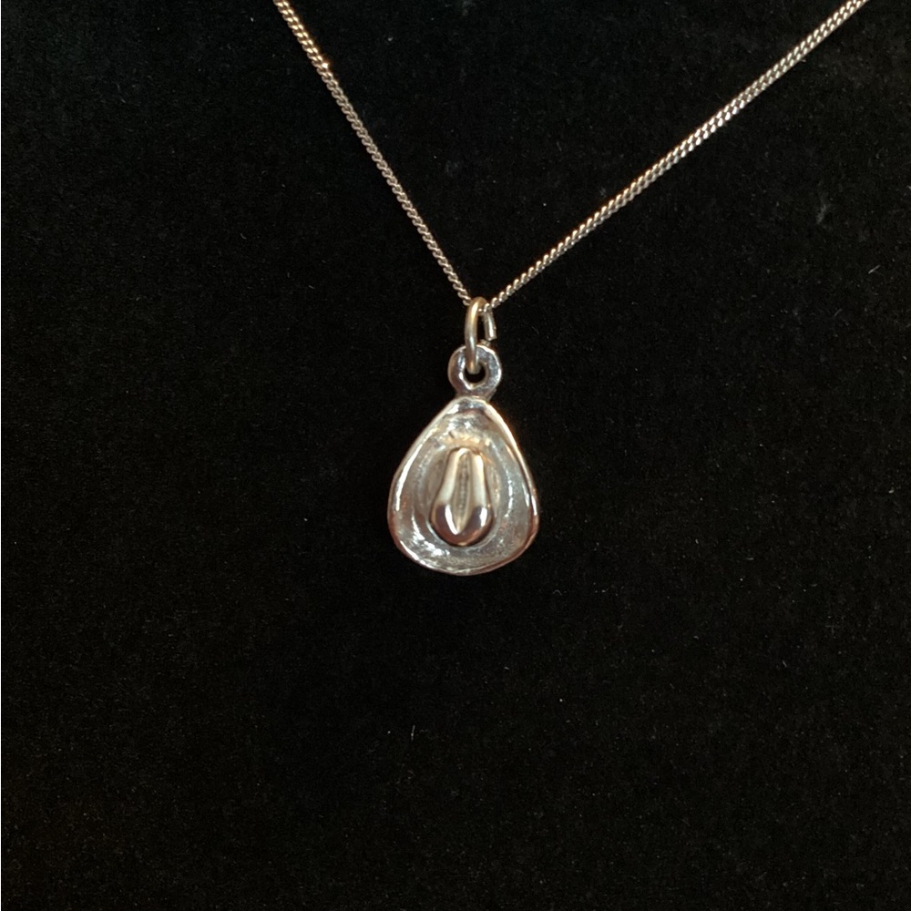 Silver Cowboy Hat Pendant or Charm
